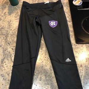 Holy Cross Adidas Workout Cropped Leggings